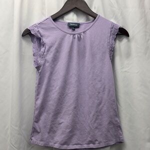 Modcloth Lavender Lace Sleeve Tee